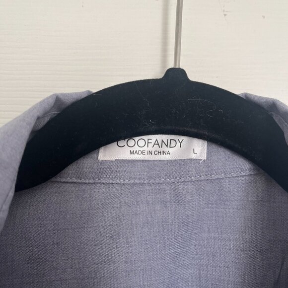 ⭐️ Host Pick⭐️ Classic Men's Coofandy Blue Button Down Shirt - Picture 3 of 6
